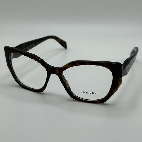 PRADA Eyeglasses PR18WV 2AU101 Tortoise Demo Lens Women NEW - Picture 7 of 12